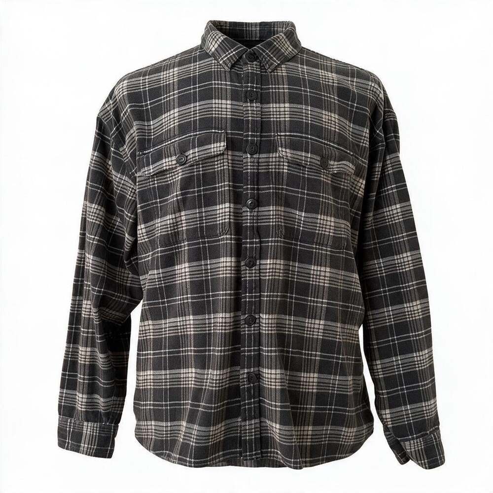 Abercrombie & Fitch Men Multicolor Long Sleeves Plaid Flannel Shirt Size XL